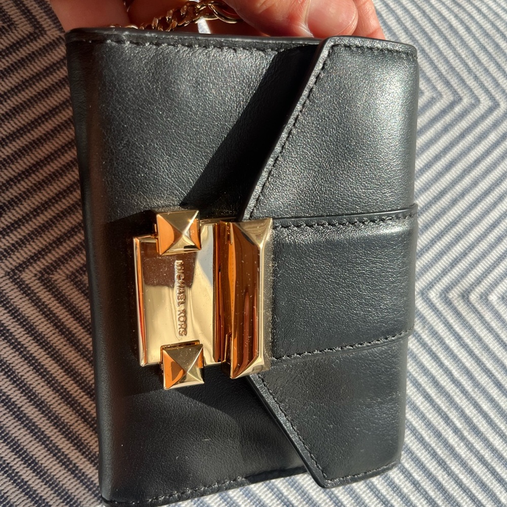 Michael Kors black leather wallet